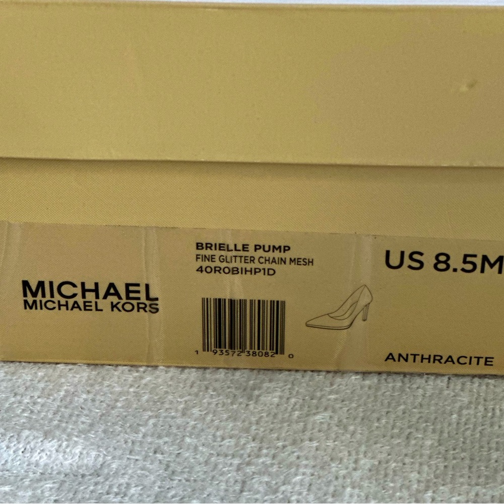 Micheal Kors Brielle Fine glitter mesh pumps. New in box.